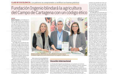 Fundación Ingenio blindará la agricultura del Campo de Cartagena con un código ético