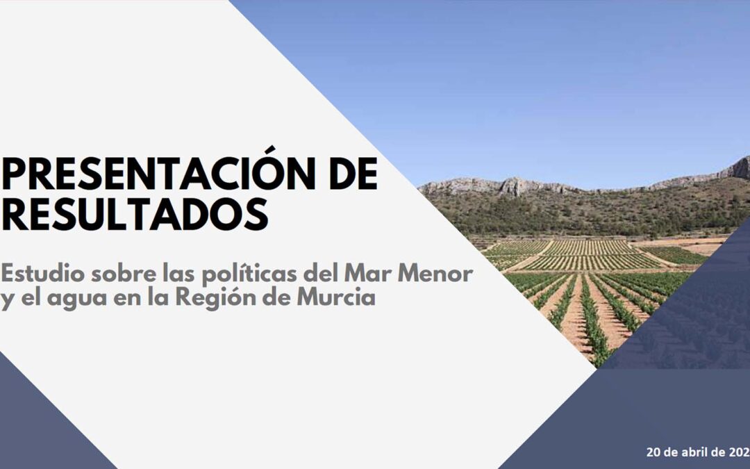 Encuesta de GAD3 para Fundación Ingenio sobre la Región de Murcia