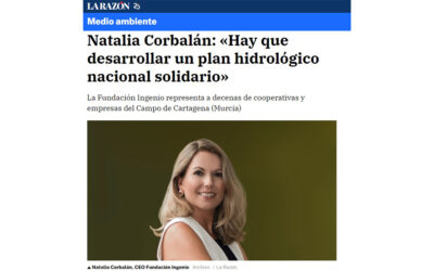 Natalia Corbalán: «Hay que desarrollar un plan hidrológico nacional solidario»