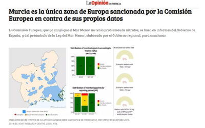 Murcia es la única zona de Europa sancionada por la Comisión Europea en contra de sus propios datos