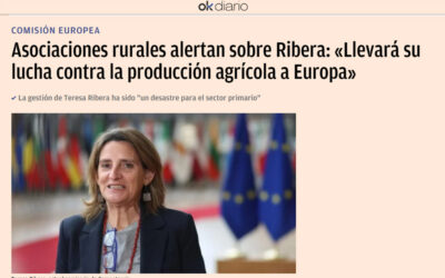 Asociaciones rurales alertan sobre Ribera: «Llevará su lucha contra la producción agrícola a Europa»